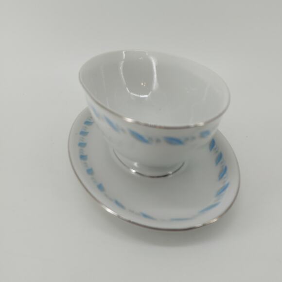 Gravy Boat Dish Abalone China Japan Shy Flower Design Pat 459 Vintage - Picture 2 of 9